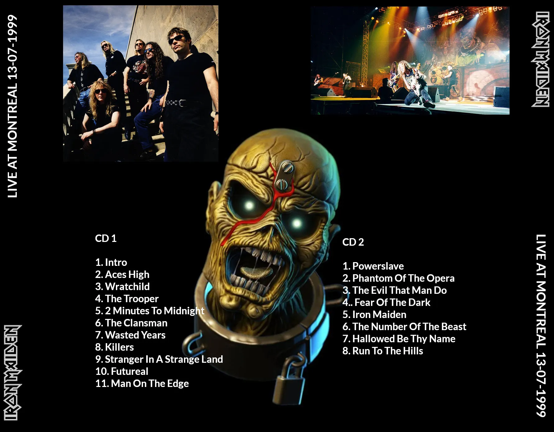 Iron Maiden, Montreal 1999: cover art, back