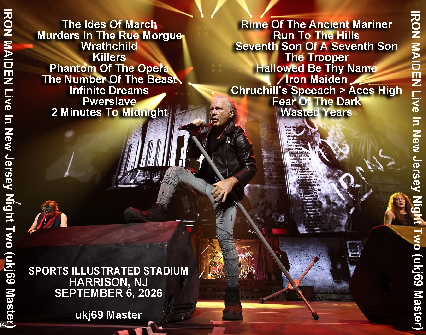 Iron Maiden, Harrison 2026: cover art, back