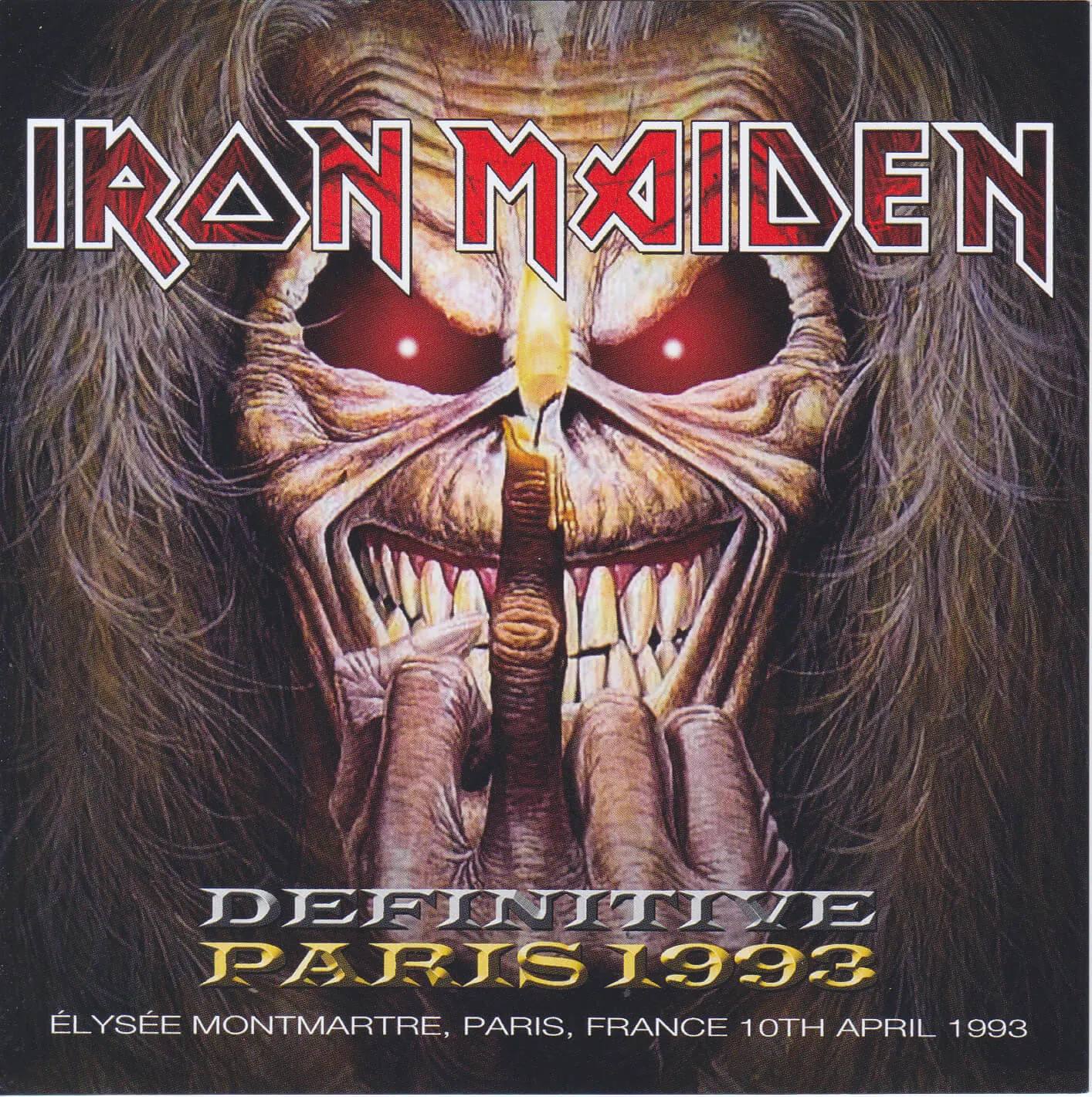 Iron Maiden, Paris 1993: cover art, front