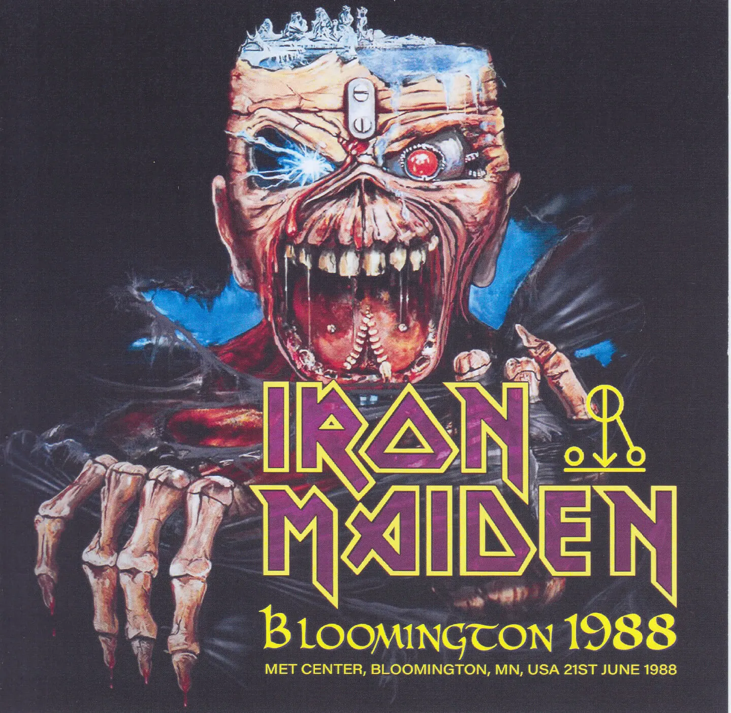 Iron Maiden, Minneapolis 1988: cover art, front