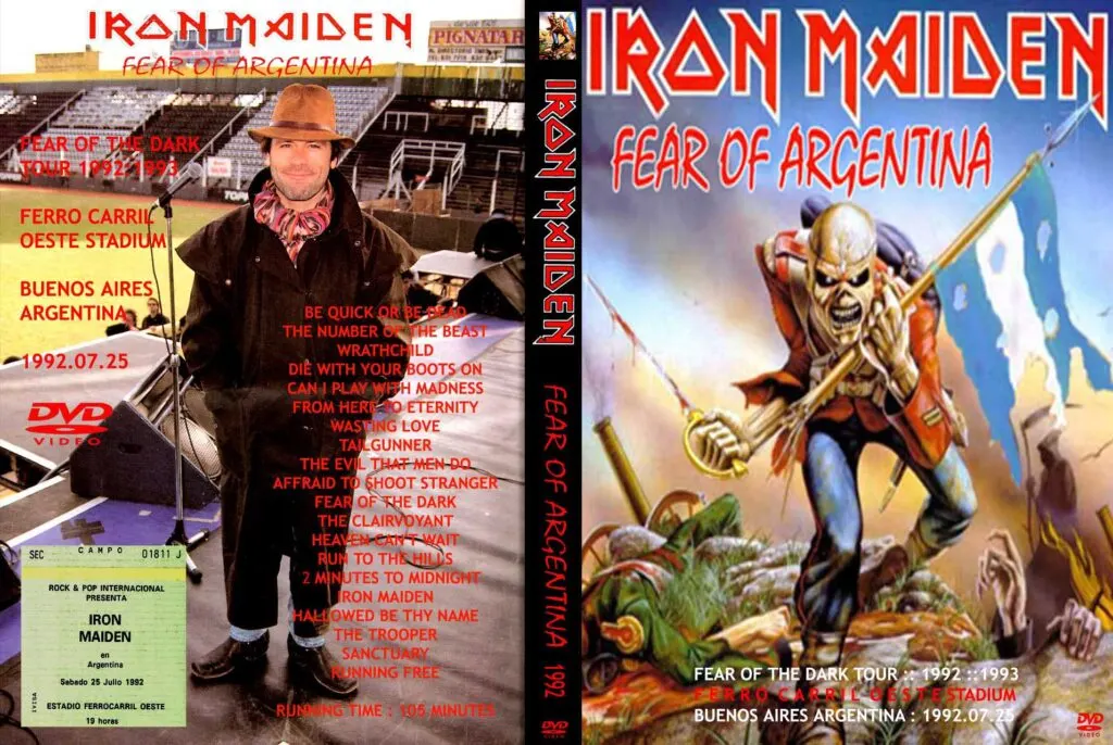 Iron Maiden, Buenos Aires 1992: cover art, front