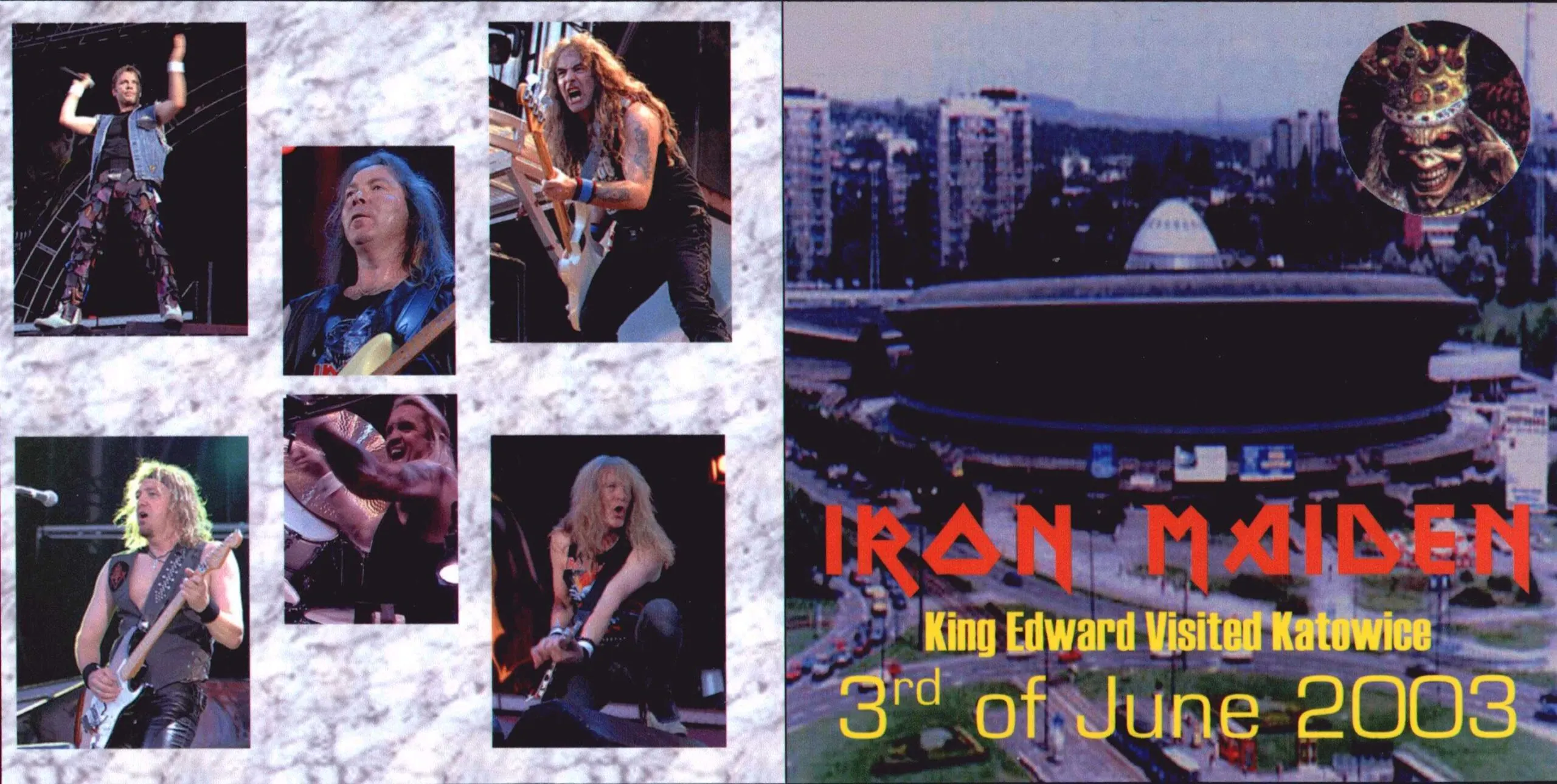Iron Maiden, Katowice 2003: cover art, front