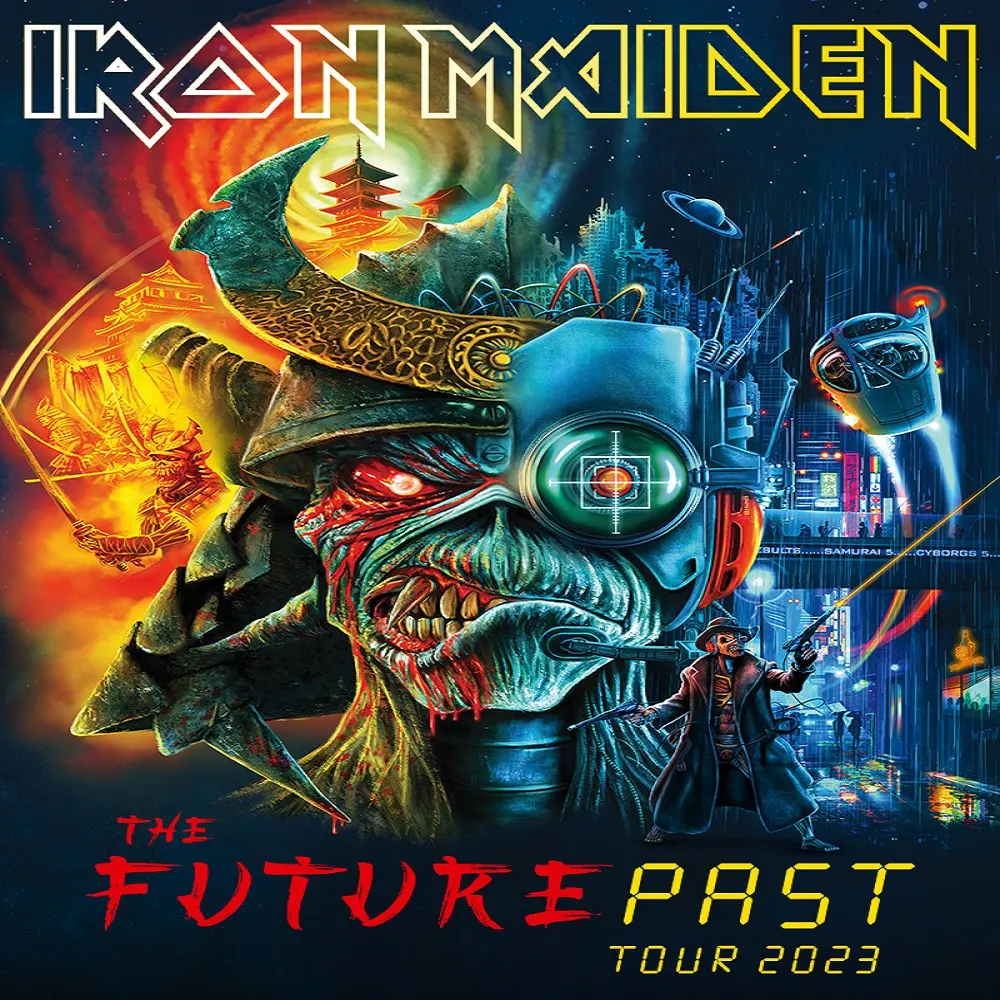 Iron Maiden, Birmingham 2023: cover art, front