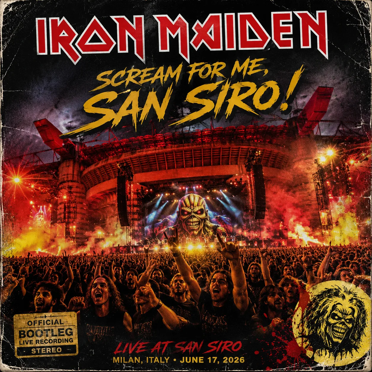 Iron Maiden, Milan 2026: cover artwork