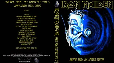 Iron Maiden, Troy 1987: cover art, front