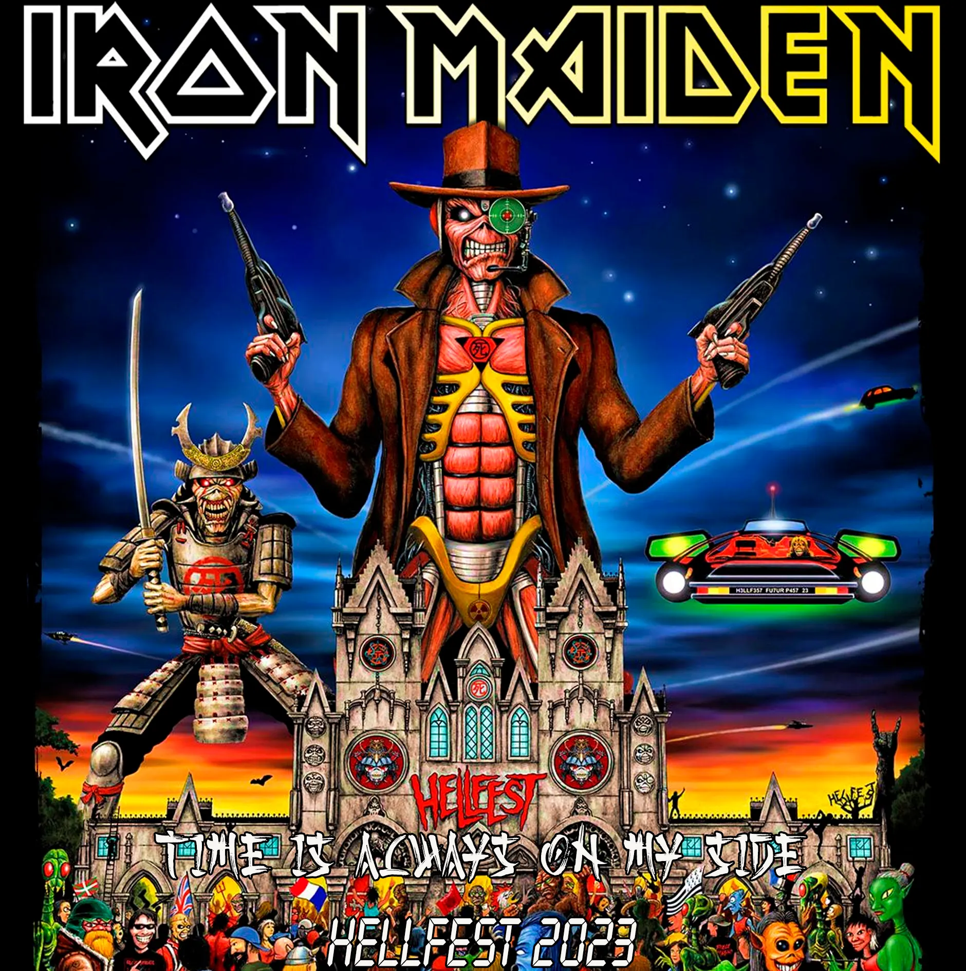 Iron Maiden, Clisson 2023: cover art, front