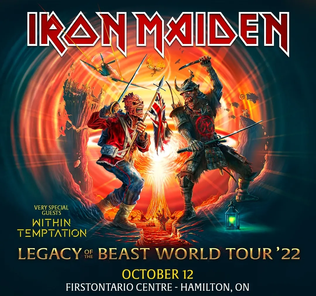 Iron Maiden, Hamilton 2022: cover art, front