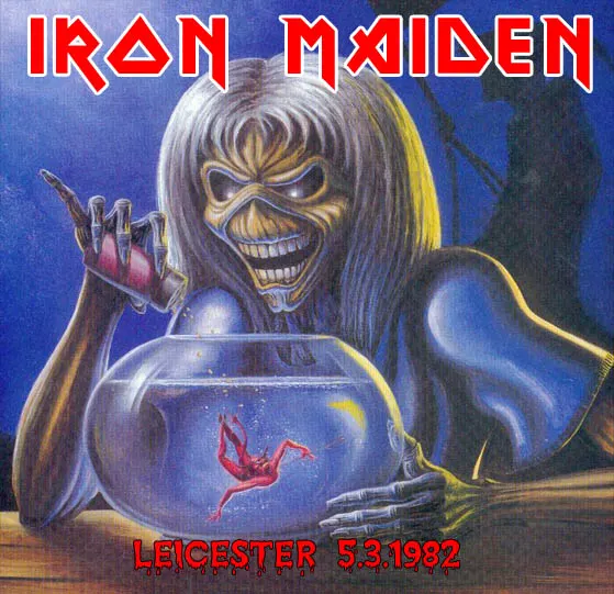Iron Maiden, Leicester 1982: cover art, front