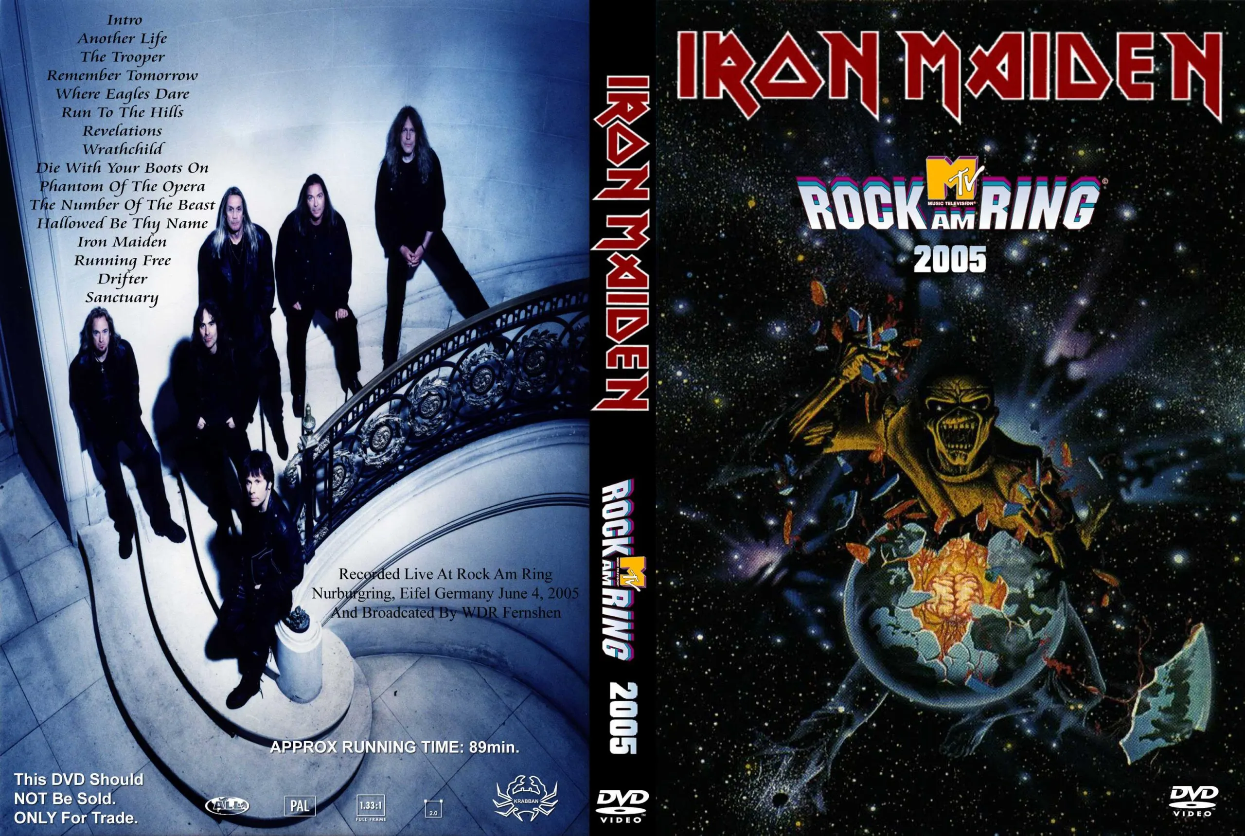 Iron Maiden, Nurburgring 2005: cover art, front