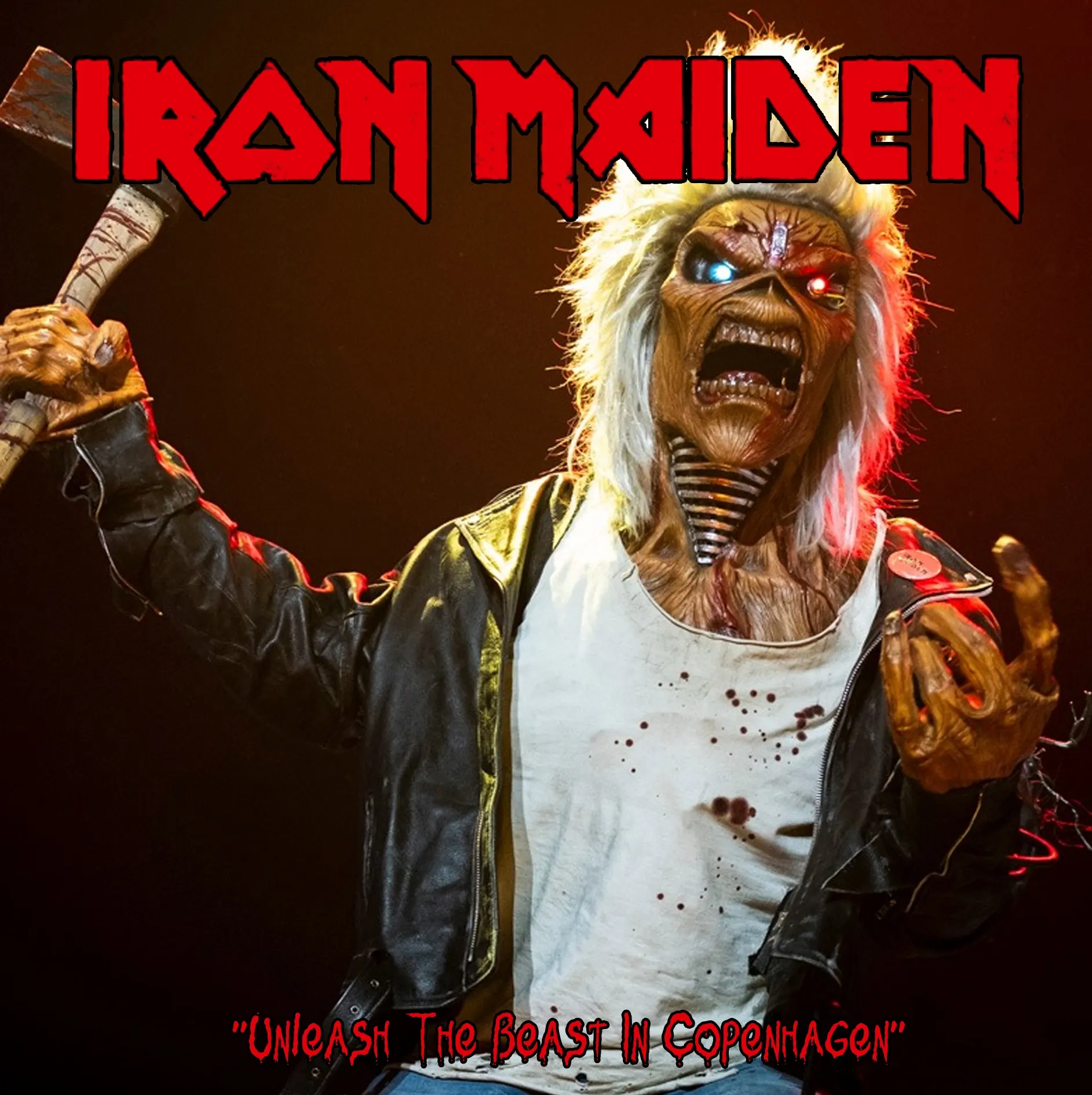 Iron Maiden, Copenhagen 2025: cover art, front