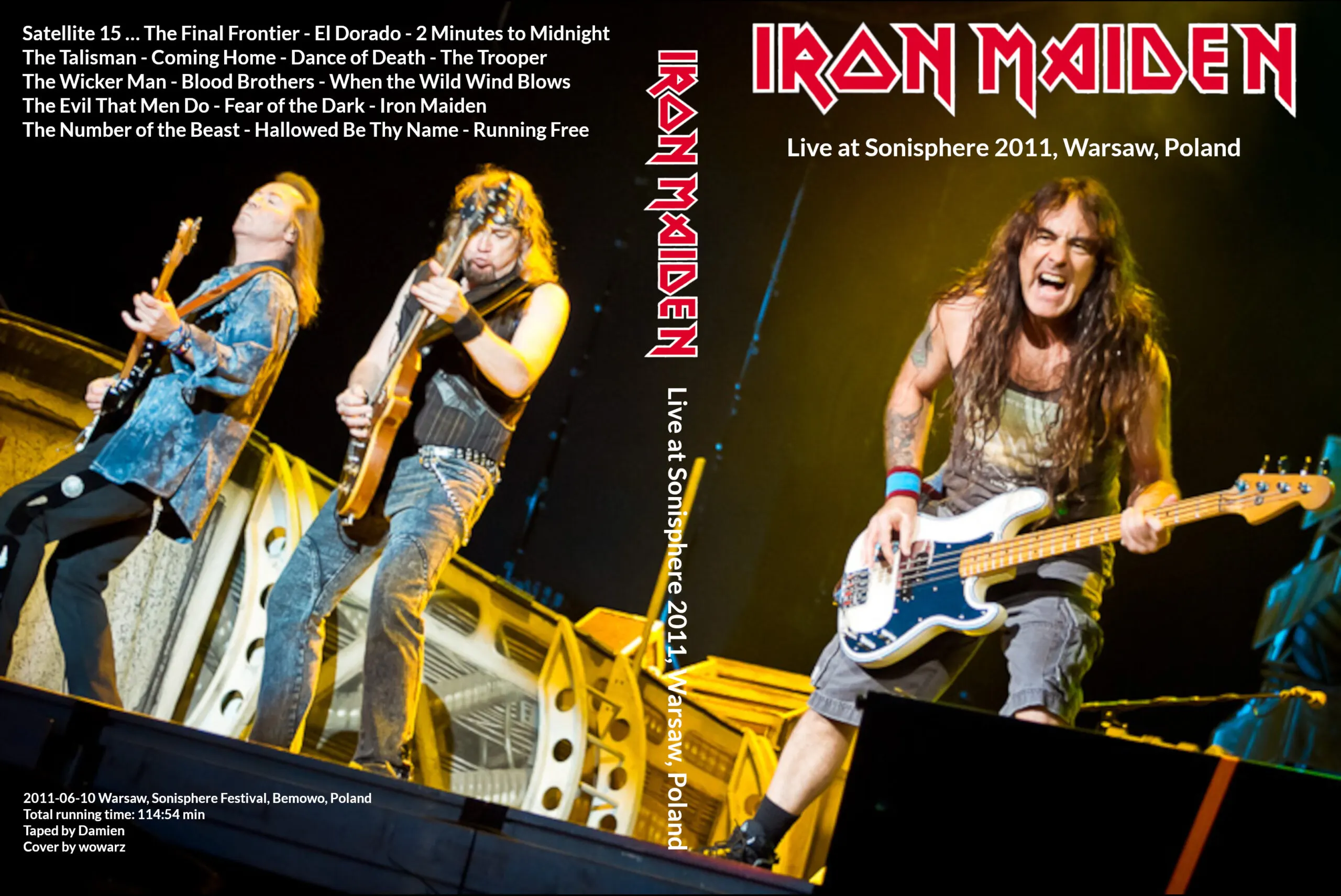 Iron Maiden, Warsaw 2011: cover art, front