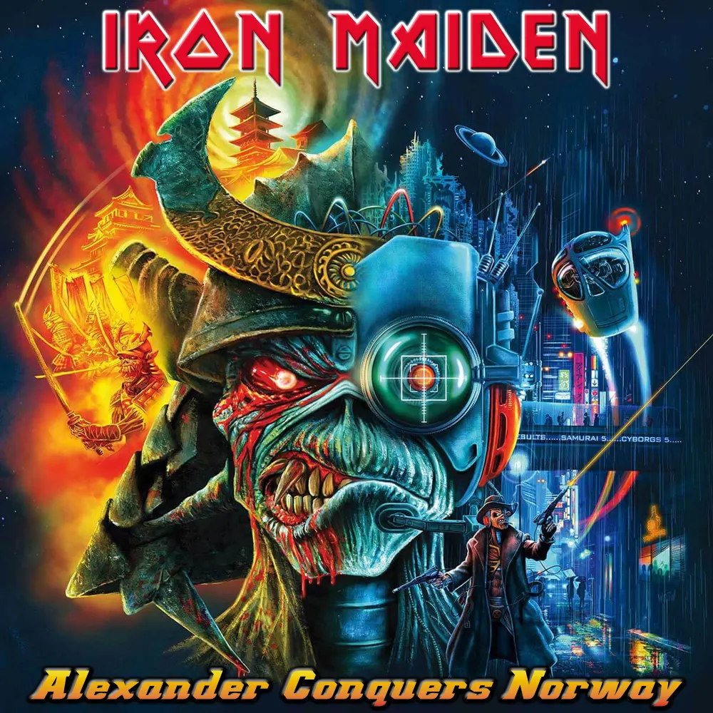 Iron Maiden, Bergen 2023: cover art, front