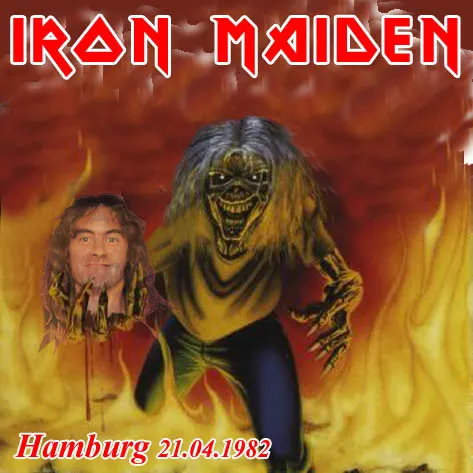 Iron Maiden, Hamburg 1982: cover art, front