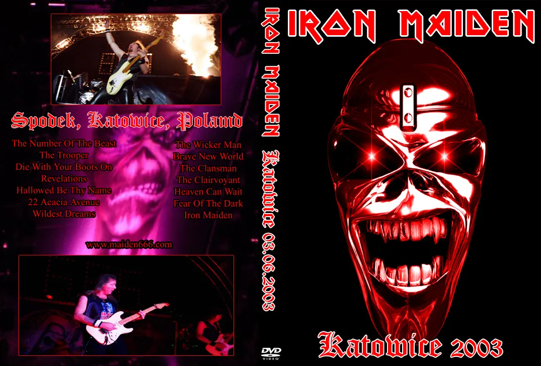 Iron Maiden, Katowice 2003: cover art, front