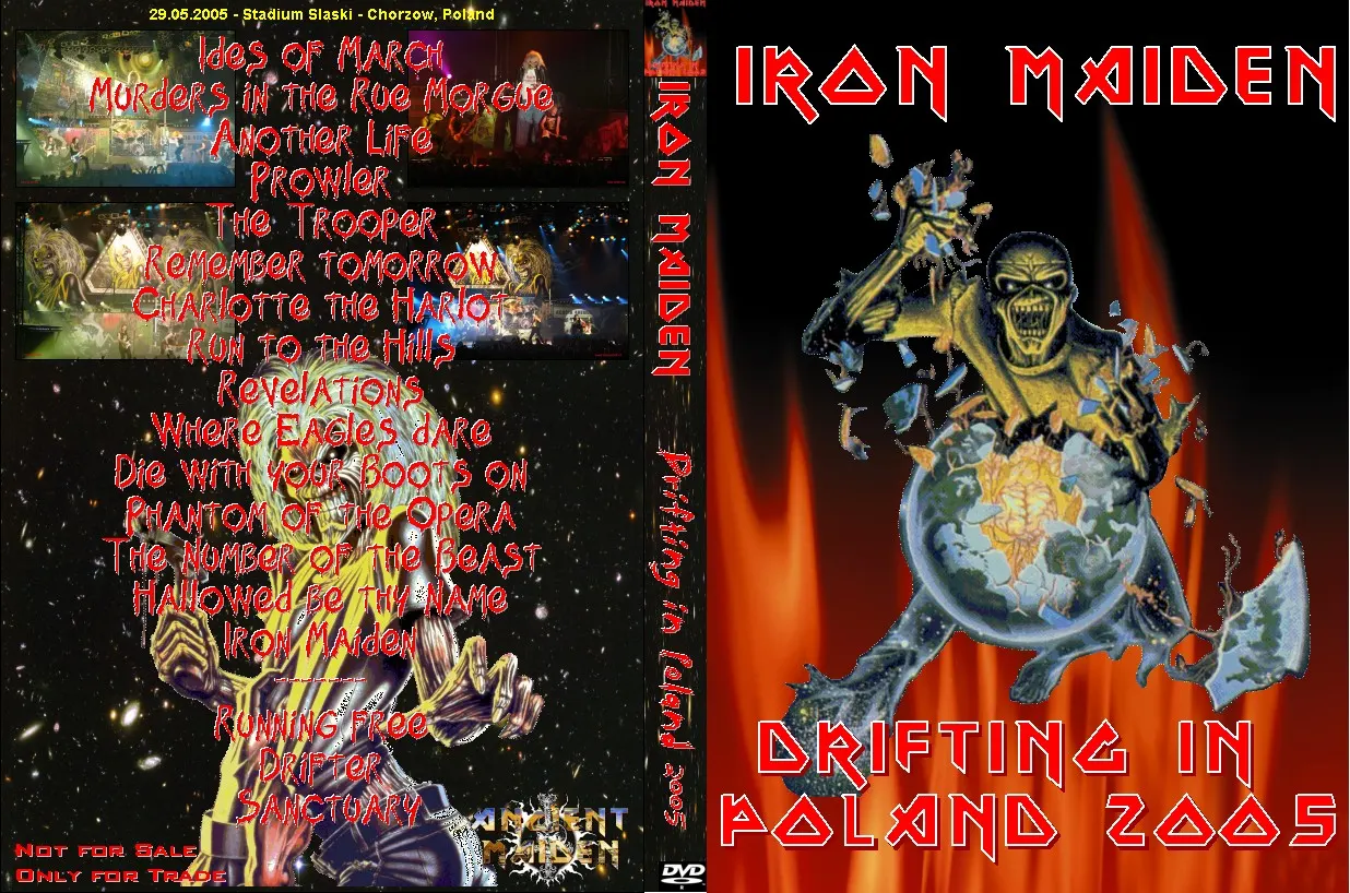Iron Maiden, Chorzow 2005: cover art, front