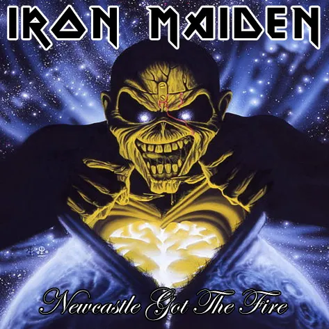 Iron Maiden, Newcastle 1983: cover art, front
