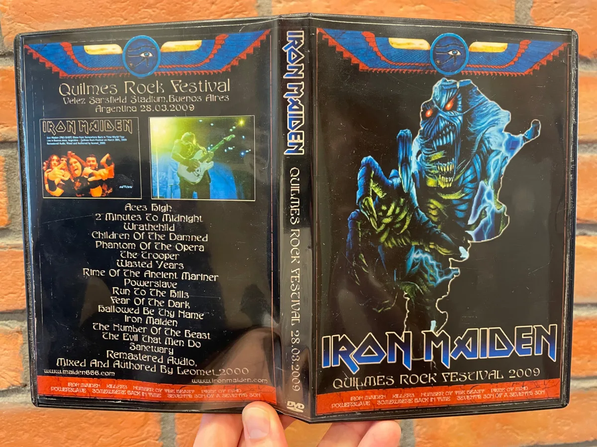 Iron Maiden, Buenos Aires 2009: the physical release in hand