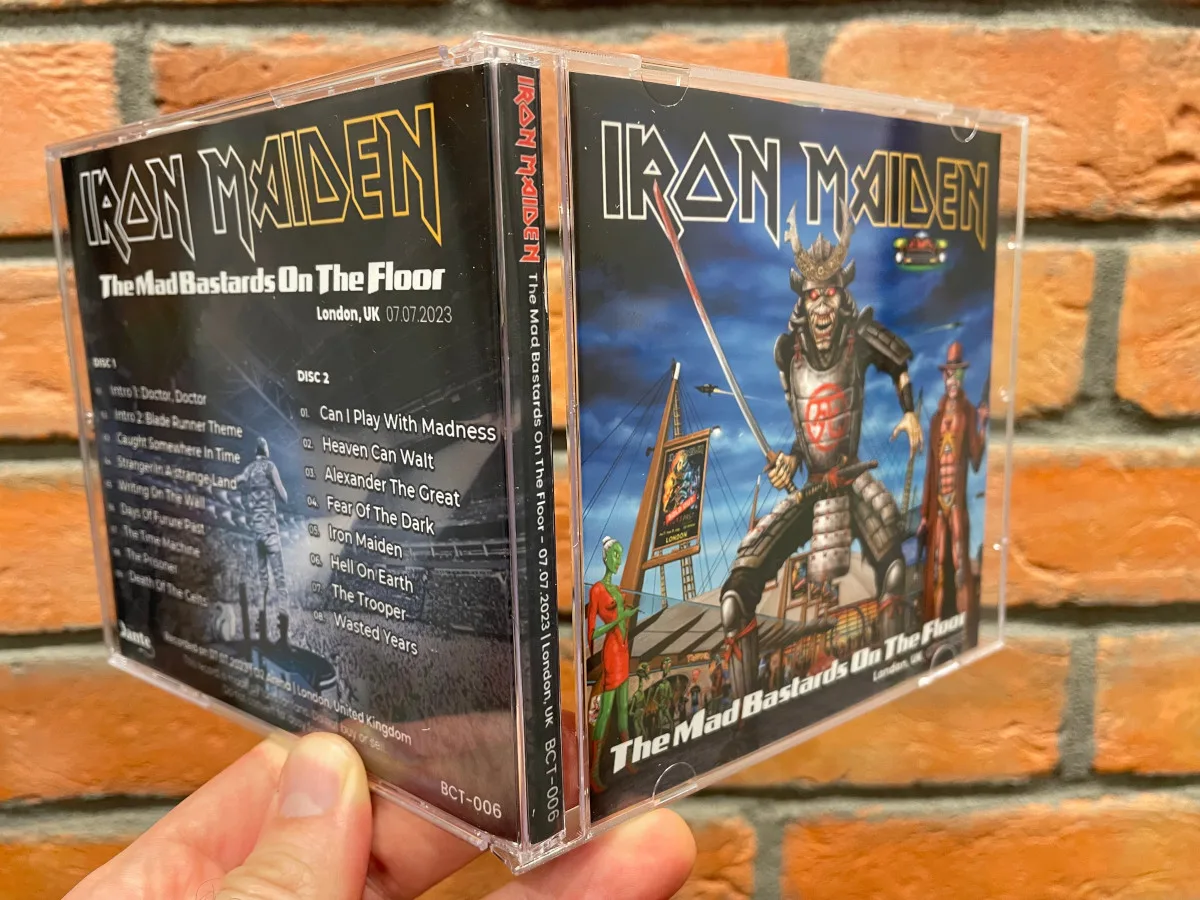 Iron Maiden, London 2023: the physical release in hand