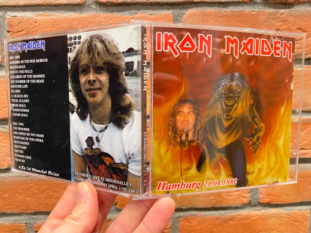 Iron Maiden, Hamburg 1982: the physical release in hand