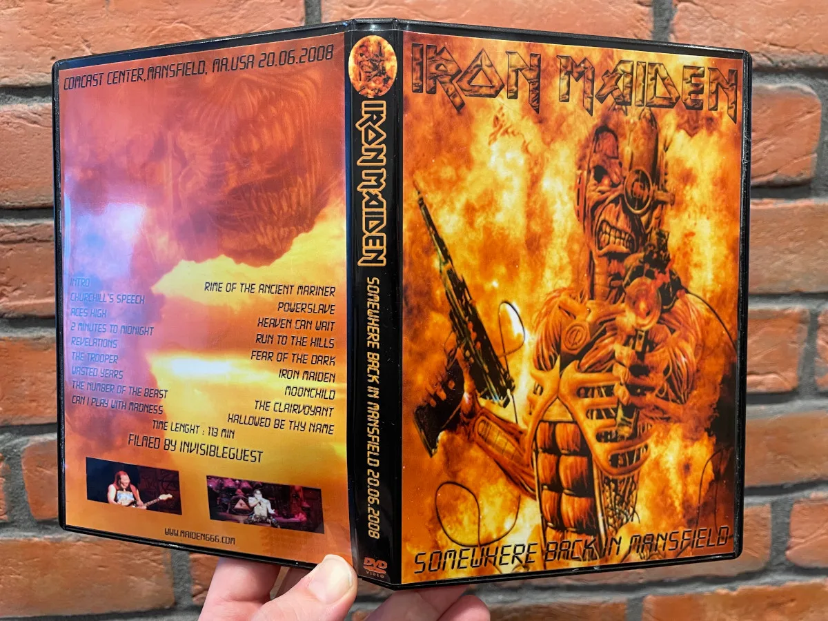 Iron Maiden, Mansfield 2008: the physical release in hand