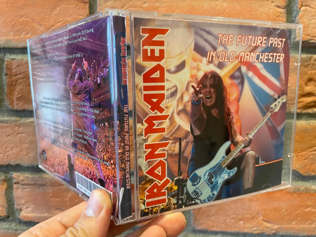 Iron Maiden, Manchester 2023: the physical release in hand