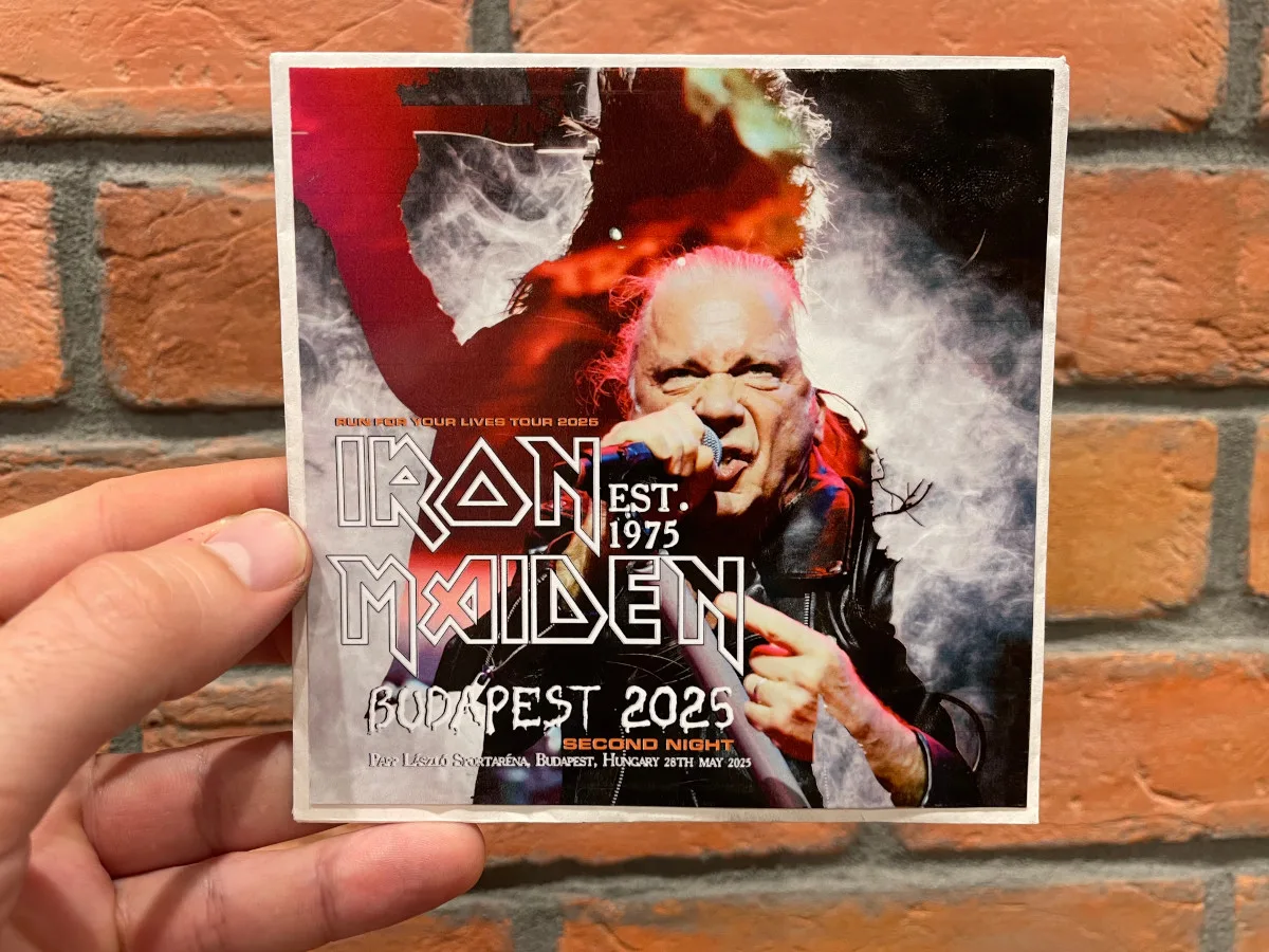 Iron Maiden, Budapest 2025: the physical release in hand