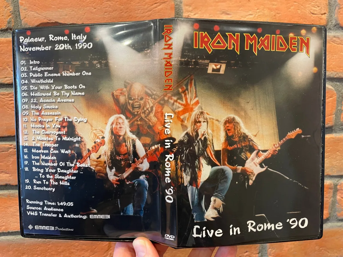 Iron Maiden, Rome 1990: the physical release in hand