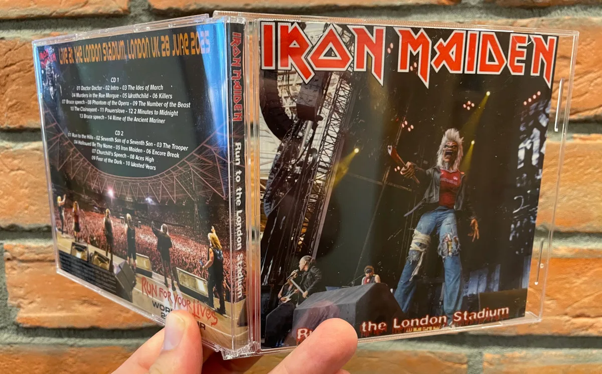 Iron Maiden, London 2025: the physical release in hand