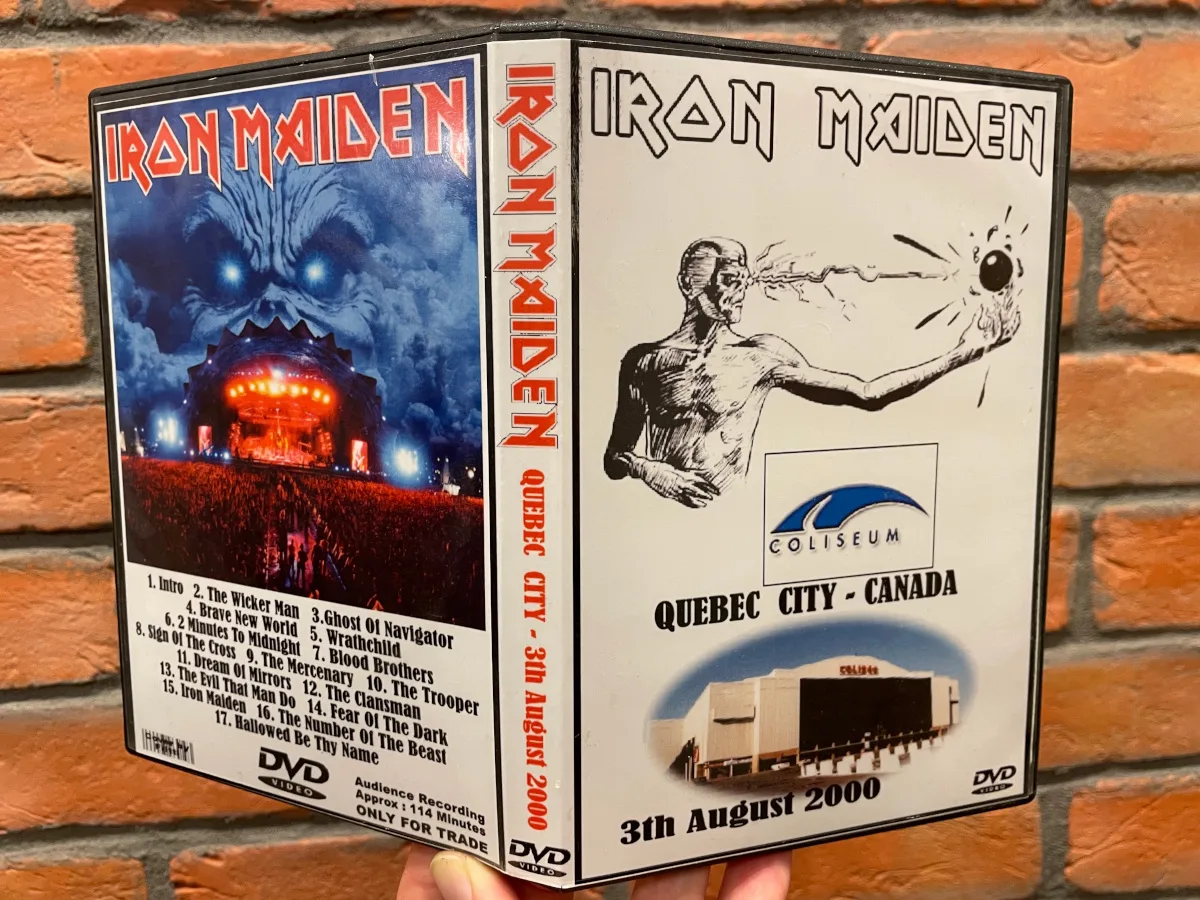Iron Maiden, Quebec 2000: the physical release in hand