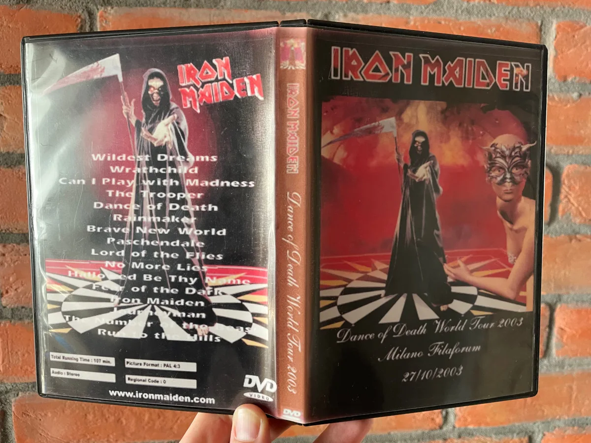 Iron Maiden, Milan 2003: the physical release in hand
