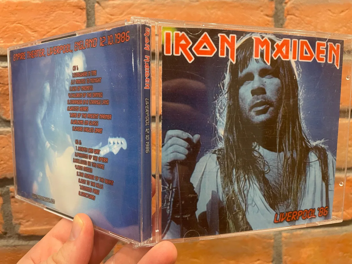Iron Maiden, Liverpool 1986: the physical release in hand