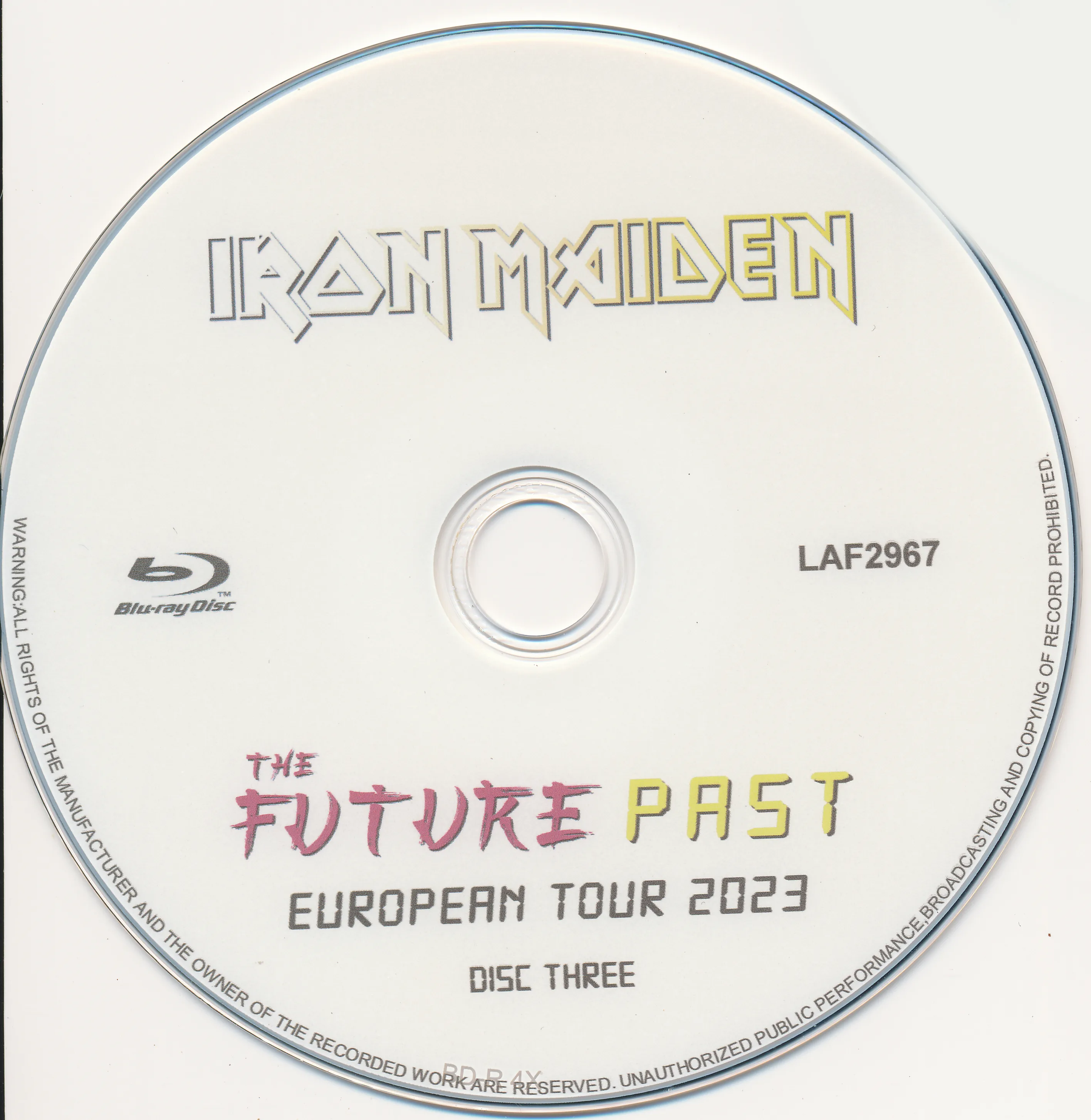 Iron Maiden, Ljubljana 2023: the physical release in hand