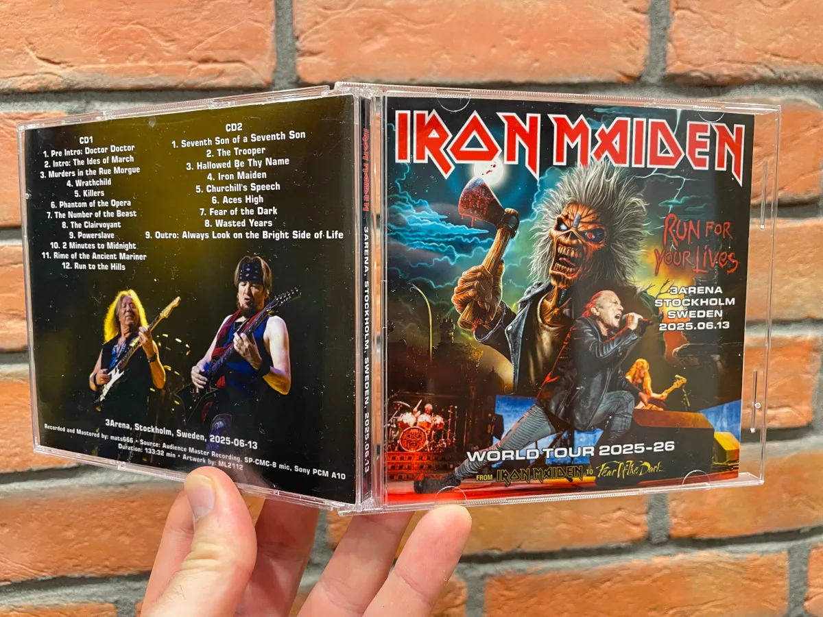 Iron Maiden, Stockholm 2025: the physical release in hand
