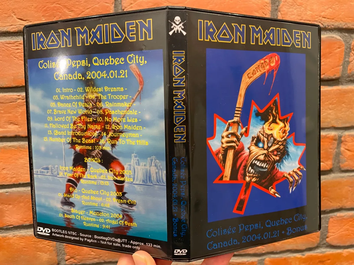 Iron Maiden, Quebec 2004: the physical release in hand