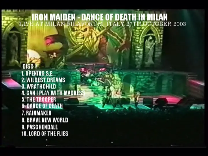 Iron Maiden, Milan 2003: video stills, still 1